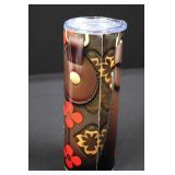 Zonegrace Stainless Steel Skinny Tumbler With Printed Design
