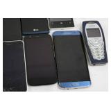 Mixed Lot: Samsung, Apple, Nokia, LG, BlackBerry & Siemens Phones (17)