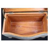 Ethan Allen Wood Jewelry Box With Mirror
