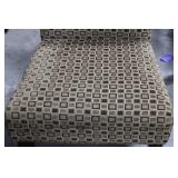 Upholstered Accent Chair With Square Pattern