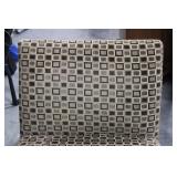 Upholstered Accent Chair With Square Pattern