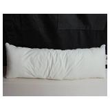 Lumbar Down Alternative White Bed Pillow - 16" x 44" | Bokser Home