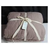 100% French Linen Duvet Cover & Sham Set - Full/Queen - Clove | Bokser Home