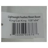 Feather & Down Duvet Comforter Insert - King/Cal King - Lightweight | BOKSER HOME