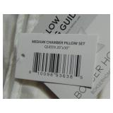 2 Pack Medium Down & Feather Chamber Bed Pillow - Queen | BOKSER HOME