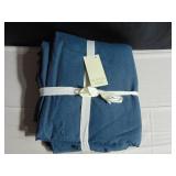 French Linen and Cotton Duvet Cover & Sham Set - Full/Queen - Baltic | BOKSER HOME