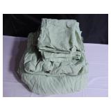 100% French Linen Sheet Set - Cal King - Matcha | BOKSER HOME