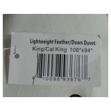 Feather & Down Duvet Comforter Insert - King/Cal King - Lightweight | BOKSER HOME