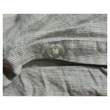 100% French Linen Duvet Cover - King/Cal King - Shadow Pinstripe | BOKSER HOME