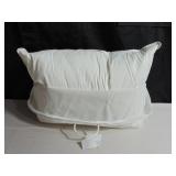 Medium 700 Fill Power Luxury White Duck Down Machine Washable White Bed Pillow - Standard/Queen | BOKSER HOME