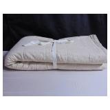 French Linen Box Stitch Quilt - King/Cal King - Putty Heather | BOKSER HOME