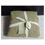 100% French Linen Duvet Cover - Full/Queen - Moss | BOKSER HOME