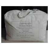 Lightweight 700 Fill Power Luxury White Duck Down Duvet Comforter Insert - Full/Queen | BOKSER HOME