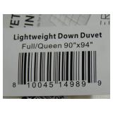 Lightweight 700 Fill Power Luxury White Duck Down Duvet Comforter Insert - Full/Queen | BOKSER HOME
