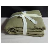 100% French Linen Duvet Cover - King/Cal King  Moss | BOKSER HOME