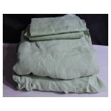 100% French Linen Sheet Set  King - Matcha | BOKSER HOME