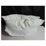 2 Pack Soft White Duck Feather & Down Bed Pillow - King | BOKSER HOME