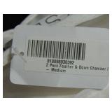 2 Pack Medium Down & Feather Chamber Bed Pillow - King | BOKSER HOME
