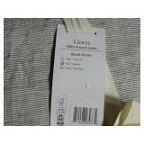 100% French Linen Duvet Cover  Queen/Full - Shadow Pinstripe | BOKSER HOME