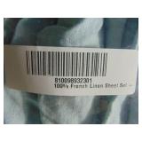 100% French Linen Sheet Set - King - Wave | BOKSER HOME