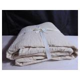 French Linen Box Stitch Quilt - King/Cal King - Putty Heather | BOKSER HOME