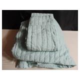 French Linen Channel Stitch Quilt & Sham Set - King/Cal King - Wave | BOKSER HOME