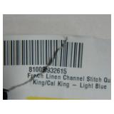 French Linen Channel Stitch Quilt & Sham Set - King/Cal King - Wave | BOKSER HOME