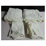 Bokser Home Queen - 100% French Linen Sheet Set Charcoal Pencil Strip