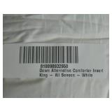 All Season Down Alternative Blanket Comforter Insert - King/Cal King - White | BOKSER HOME