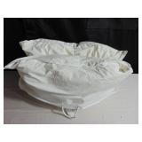 2 Pack Soft White Duck Feather & Down Bed Pillow - King | BOKSER HOME