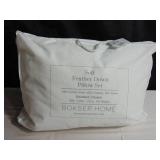 2 Pack Soft White Duck Feather & Down Bed Pillow - Standard/Queen | BOKSER HOME