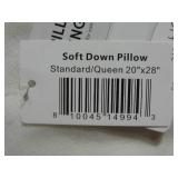 Soft 700 Fill Power Luxury White Duck Down Machine Washable White Bed Pillow - Standard/Queen | BOKSER HOME