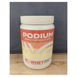 Podium Whey Concentrate Chocolate Brownie Protein 19.05 oz - Brand New
