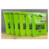 Simple Mobile SIM Kit 4G LTE & 5G Compatible Nano/Micro/Standard, 6-Pack - Brand New