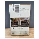Threshold 17" Pipestone Outdoor Column Fire Pit Gray Modern Propane Gas Firepit with Lava Rock and Cover $120 Retail - Brand New