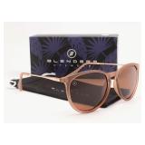 Blenders Eyewear Polarized Elliptical Leopard Brown UV Sunglasses - Brand New