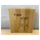 Iron Portable Wood or Charcoal Burning Heavy Duty Black Outdoor Camp Stove - Brand New