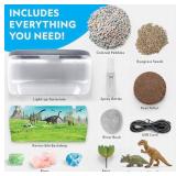 National Geographic Light-Up Terrarium Dinosaur Habitat Kit - Brand New