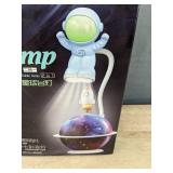 Astronaut Planet 2 in 1 Night Light Desk Lamp, Light Blue - Brand New