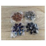 4 18-in-1 Snowflake Multi Tool Stainless Steel Keychains - New