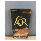30 Lor Espresso Vanilla, Chocolate, and Caramel Flavored Coffee Capsules - Brand New