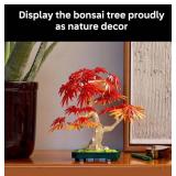 Lego Botanicals Japanese Red Maple Bonsai Tree 10348 Building Kit - $60 Retail - Brand New *A