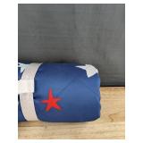 Sun Squad Picnic Blanket 60" X 72" Blue with Stars - Brand New *A