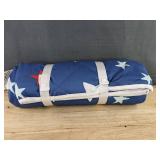 Sun Squad Picnic Blanket 60" X 72" Blue with Stars - Brand New *A