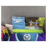 Speedo Splash Jammer 33-55lbs & 3 Sun Squad Swim Rings - Brand New *A