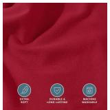Bare Home Queen Red Flannel Fitted Sheet - $43 Retail - Brand New