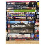 120 DVD Movie Collection - Sopranos, The Office, Mean Girls, Coach Carter, Dodge Ball, Achorman, Italian Job, Wedding Planner *C