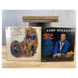 100+ Vinyl LP Album Collection - Andy Williams, Johnny Cash, Hank Snow, Kingston Trio, Joe Reagan, The Equals, The Ventures, Liszt, Hank Williams, Buck Owens & Susan Raye, Johnny Rodriguez, Chet Atkin