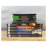 4 PlayStation Games & 6 PlayStation 2 Video Games - Chessmaster, Star Wars, Guitar Hero, Atari, Etc. *C