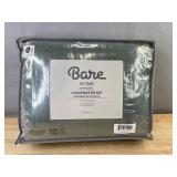 Bare 3-piece Home Oversized Queen Down Alternative Comforter Set, Cypress - $78 Retail - Brand New
